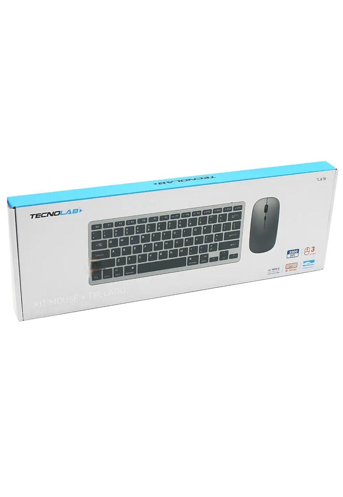 KIT Teclado y Mouse Inalámbrico Conexión Bluetooth + USB 2G-3