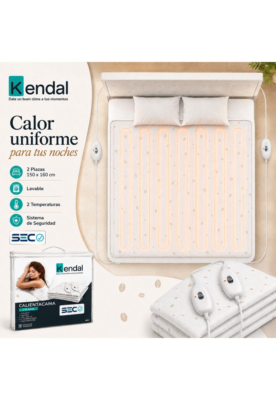 Calienta Camas Kendal 2 Plaza Lavable / 2 Temperaturas / SEC-2