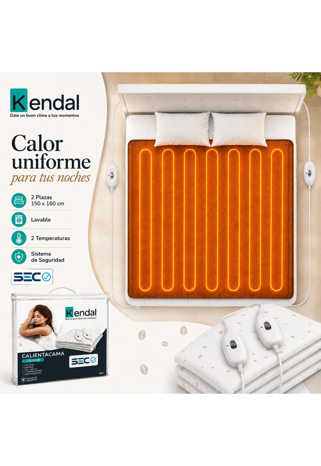 Calienta Camas Kendal 2 Plaza Lavable / 2 Temperaturas / SEC-6
