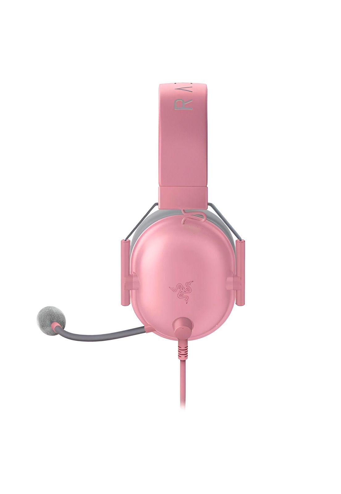 Audífonos Razer Blackshark V2 X Rosa Quartz Multiplataforma-3