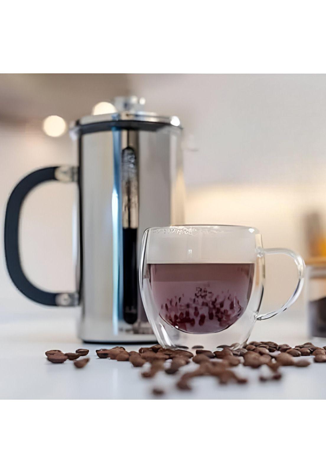 Cafetera Francesa Premium de Acero Inoxidable Cuiscent 1LT-3