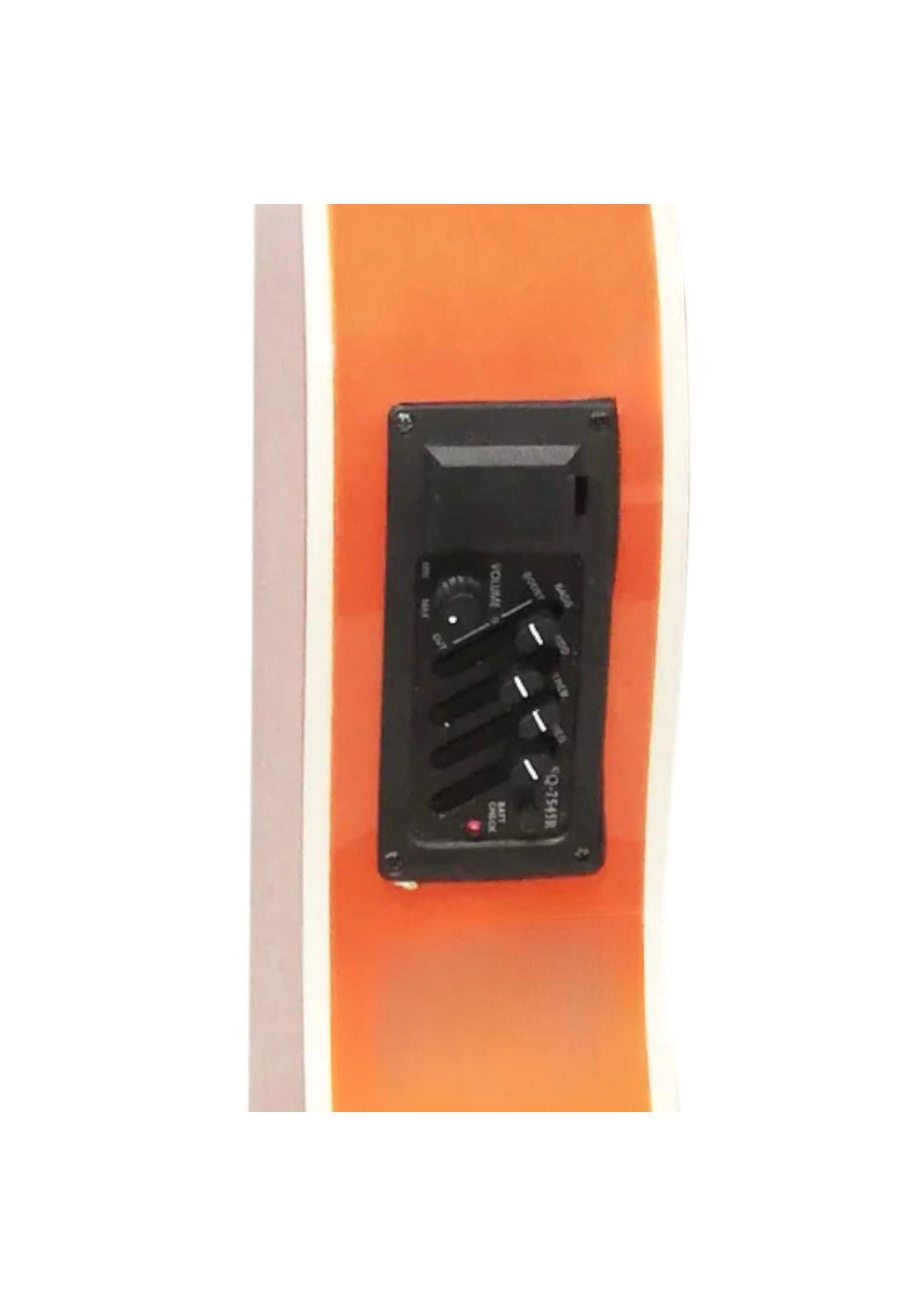 Guitarra Electroacústica 39" Natural Sevillana Ultra Delgada-5