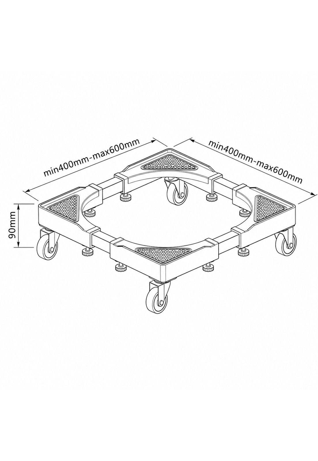 Plataforma Móvil con Ruedas para Refrigeradores & Lavadoras-5