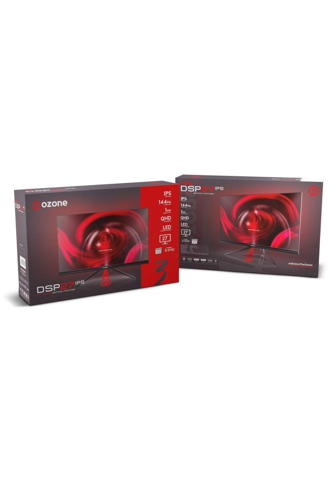 Monitor Gamer Ozone 27" 2K IPS HDR 144Hz 1Ms Ultra Flat OZDSP27IPS-9