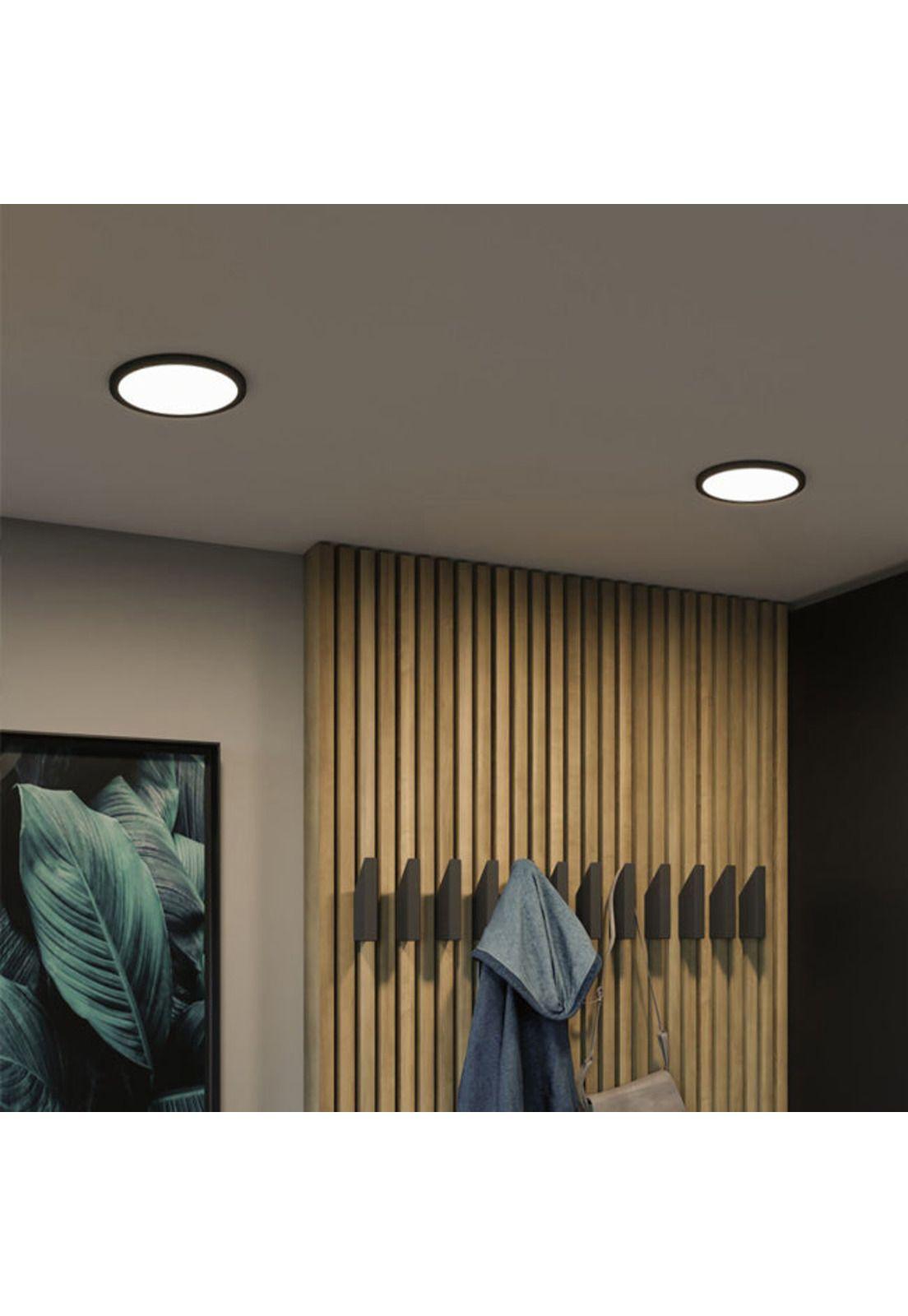 Plafón LED Sobrepuesto 30W/30CM/2400LM/6500°K Negro Elegant-5