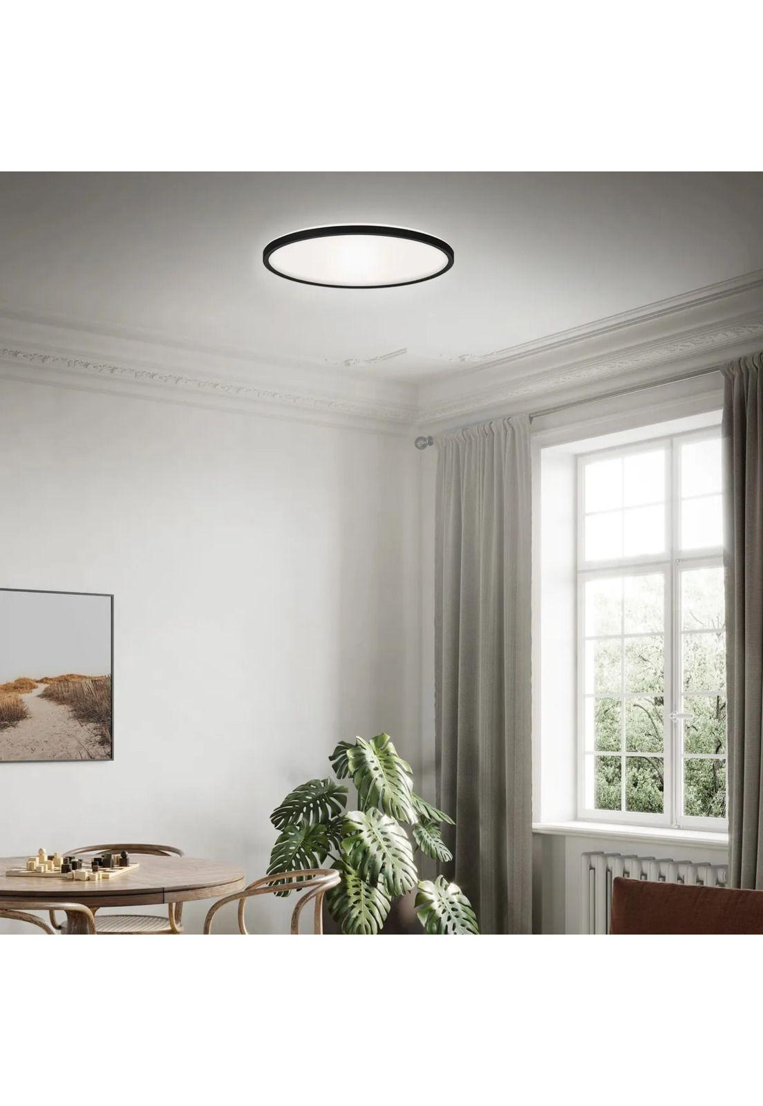 Plafón LED Sobrepuesto 30W/30CM/2400LM/6500°K Negro Elegant-6