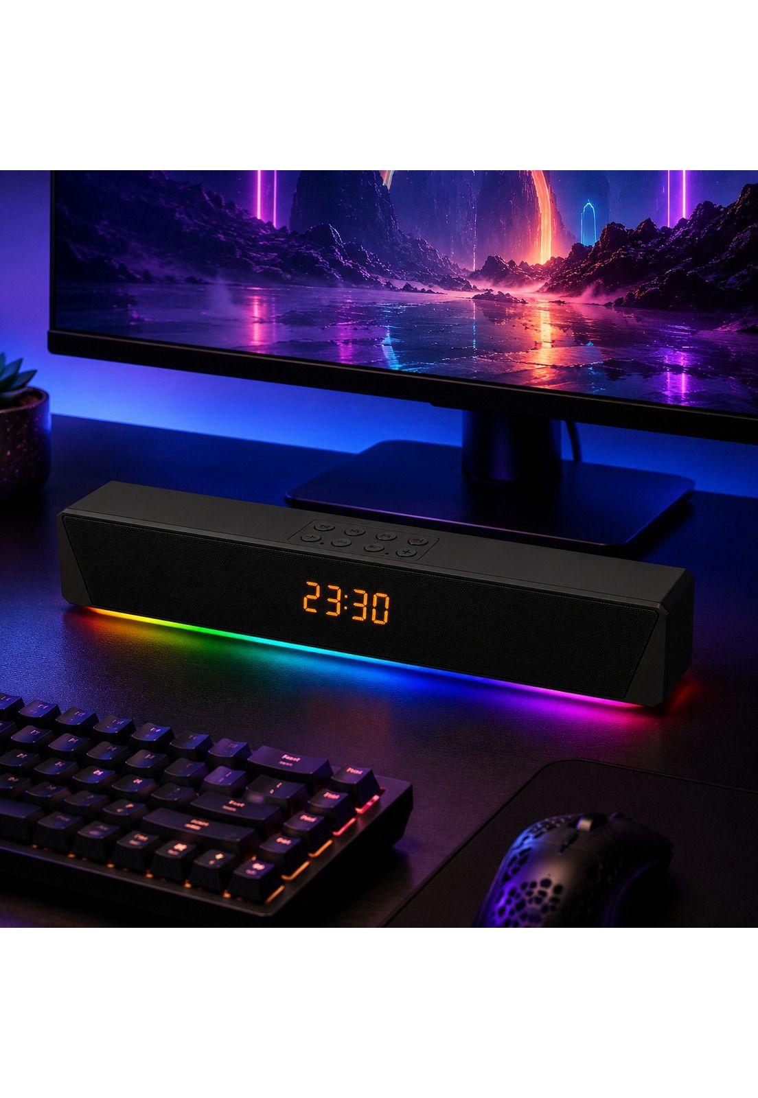 Barra de Sonido Inalámbrica Bluetooth RGB Recargable-8