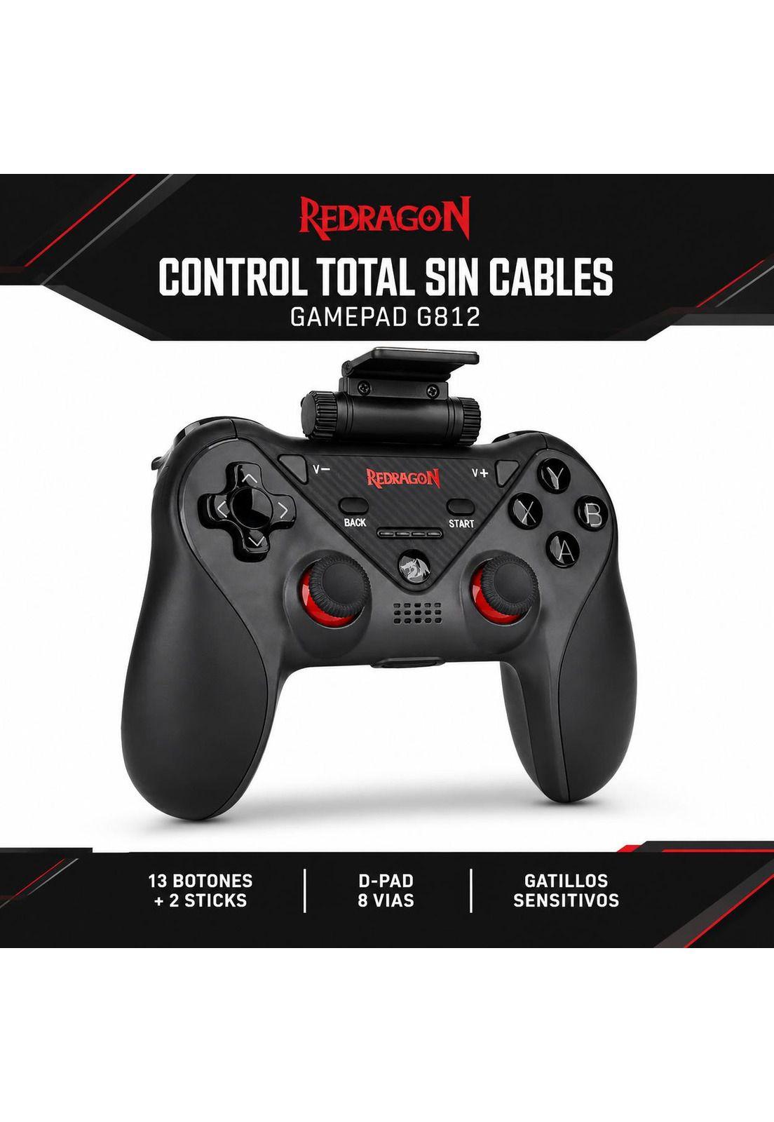 Gamepad Inalámbrico Redragon G812 Bluetooth Multiplataformas-6