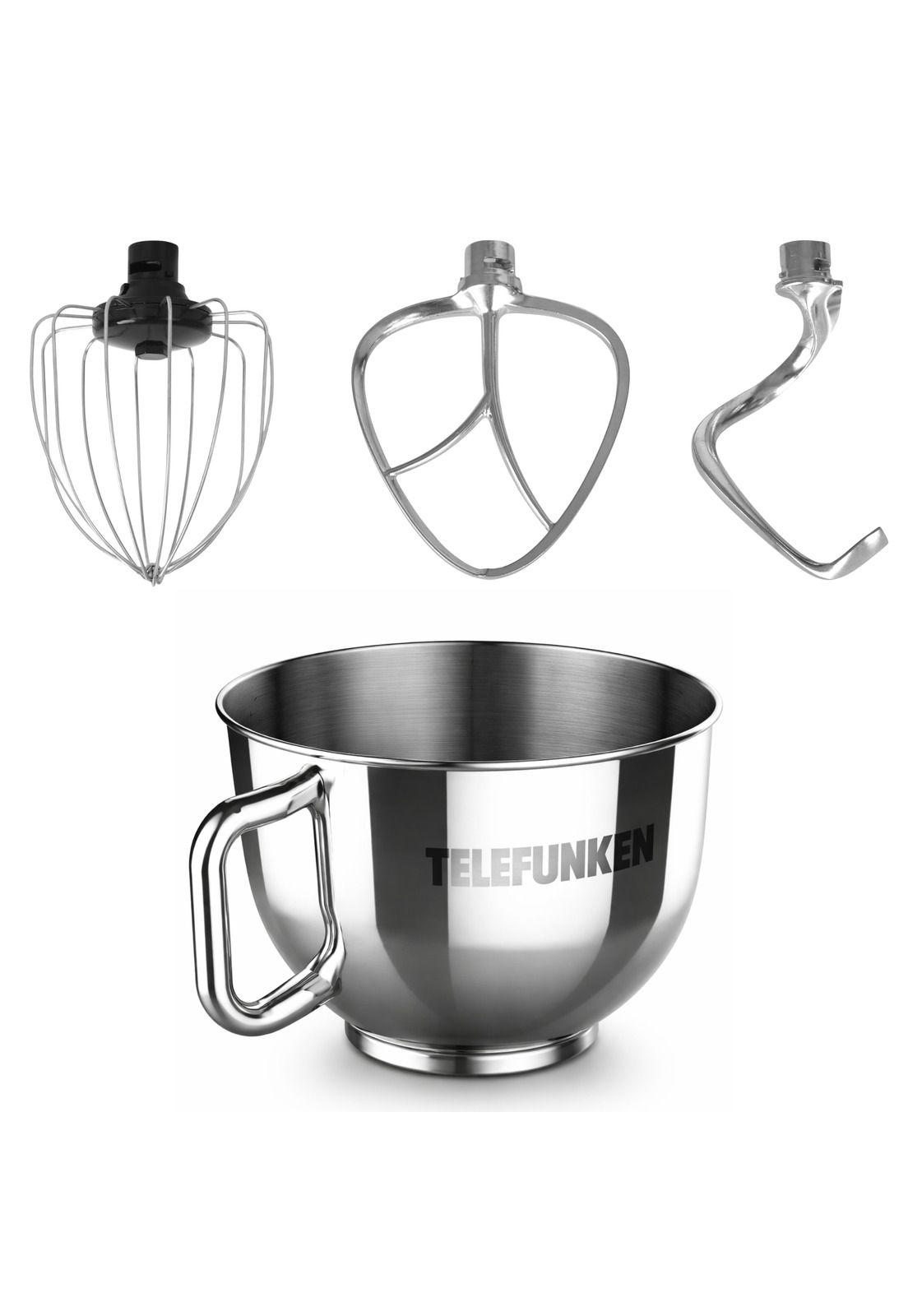 Batidora de Mesa Planetaria Telefunken 1100W 5.7L Vintage-6