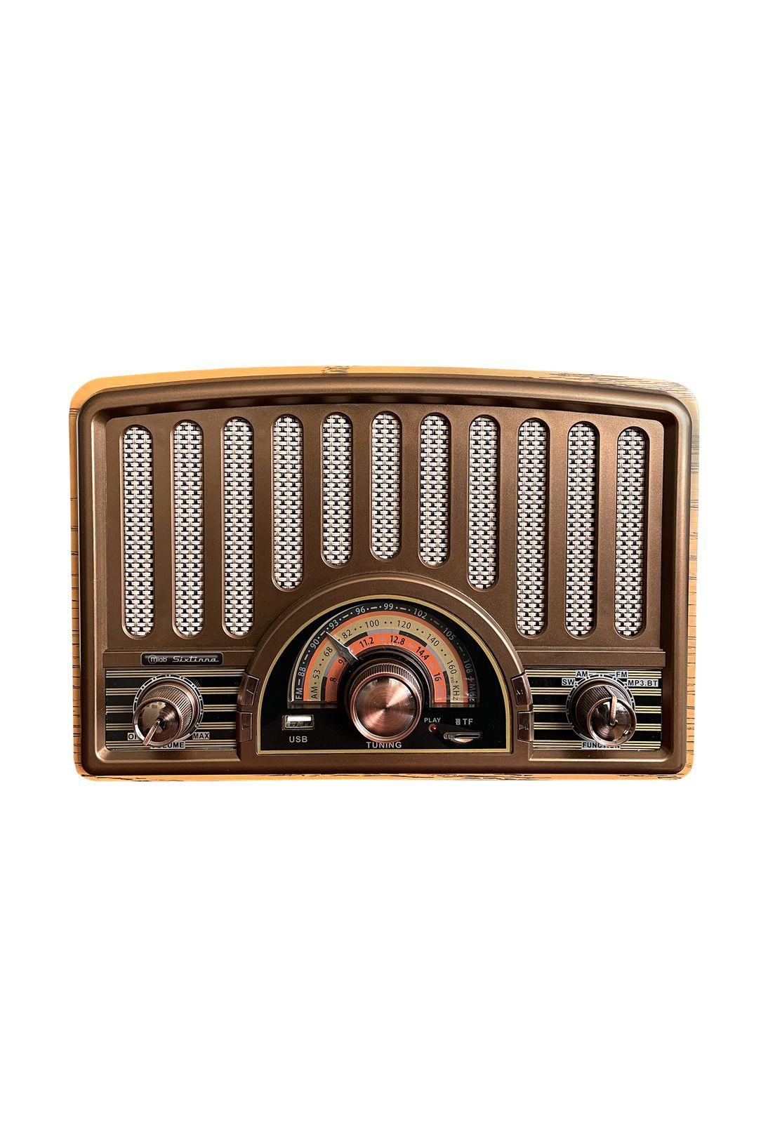 Parlante Portátil BT Retro Sixtinna Años 1930 AM/ FM/ SW-3
