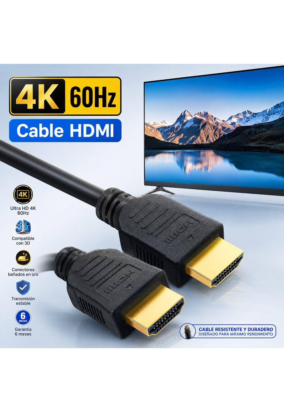 Cable HDMI 4K 1.8M Ultra HD Versión 2.0 3D HDTV Ulink 150163-3