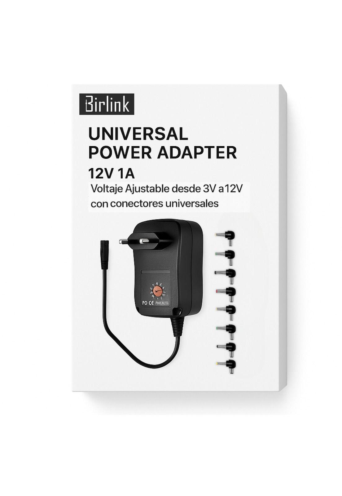 Transformador Universal de 12V / 1A / 12W con 8 Conectores-0