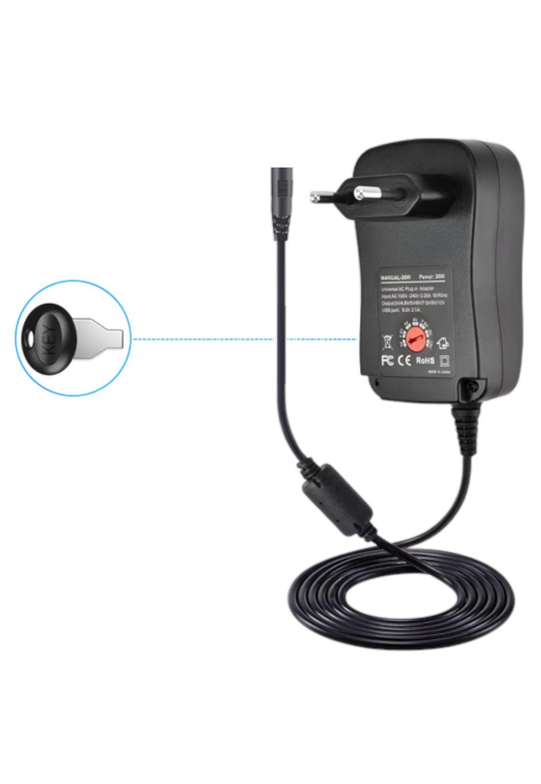 Transformador Universal de 12V / 1A / 12W con 8 Conectores-1