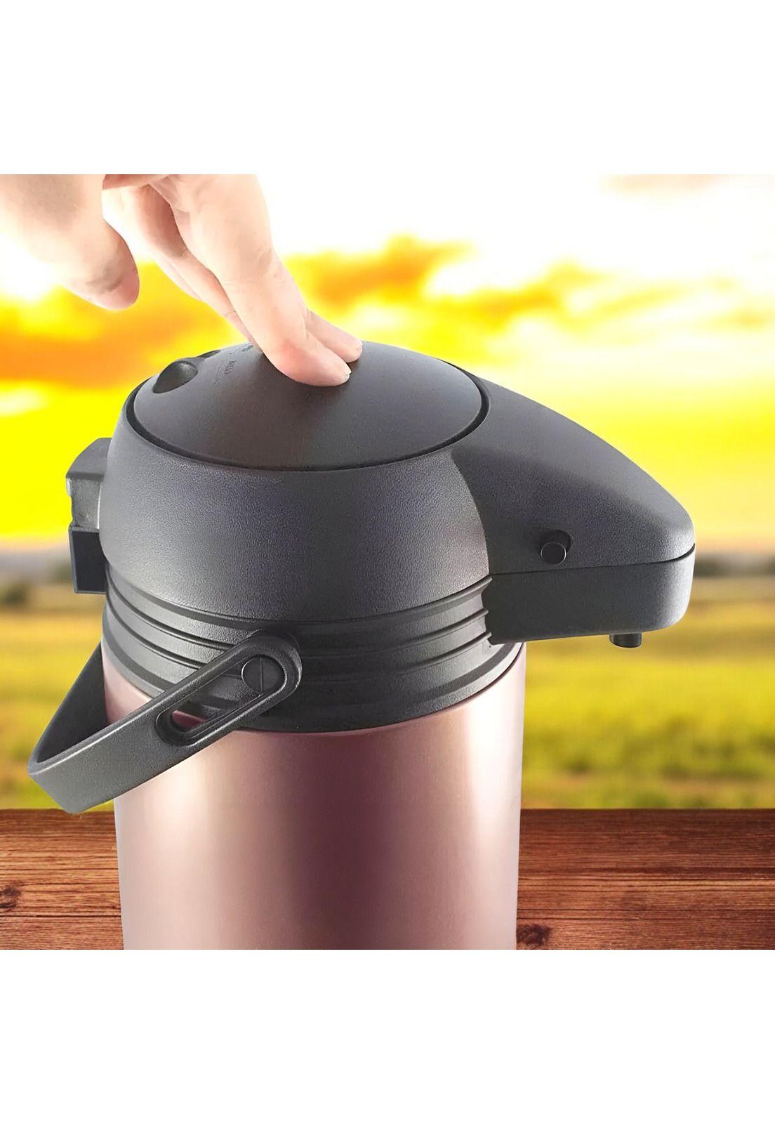 Termo con Sifón para Líquidos 1.9L Thermos JADO-19 Rosa Gold-5