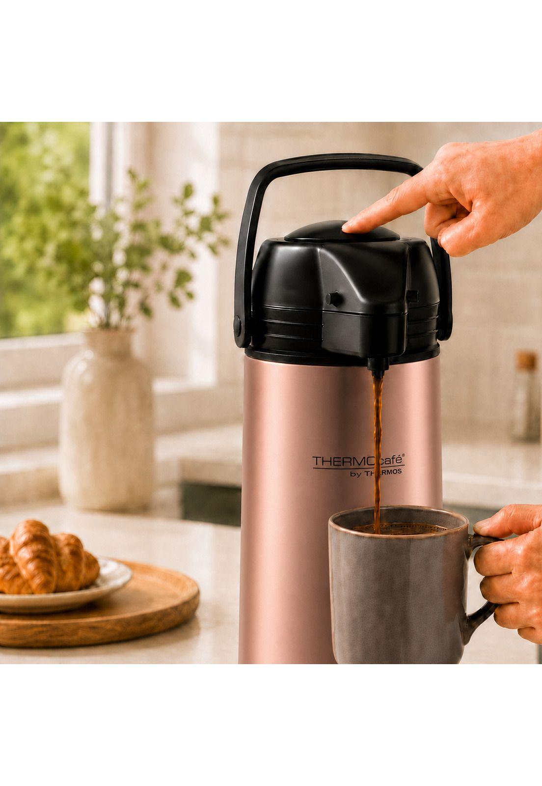 Termo con Sifón para Líquidos 1.9L Thermos JADO-19 Rosa Gold-5