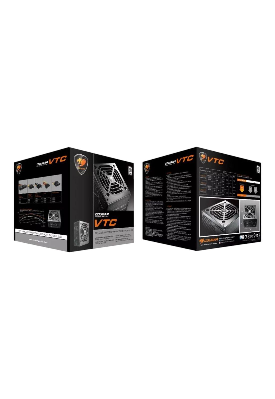 Fuente De Poder Gamer Cougar VTC 400W 80 Plus High Power-4