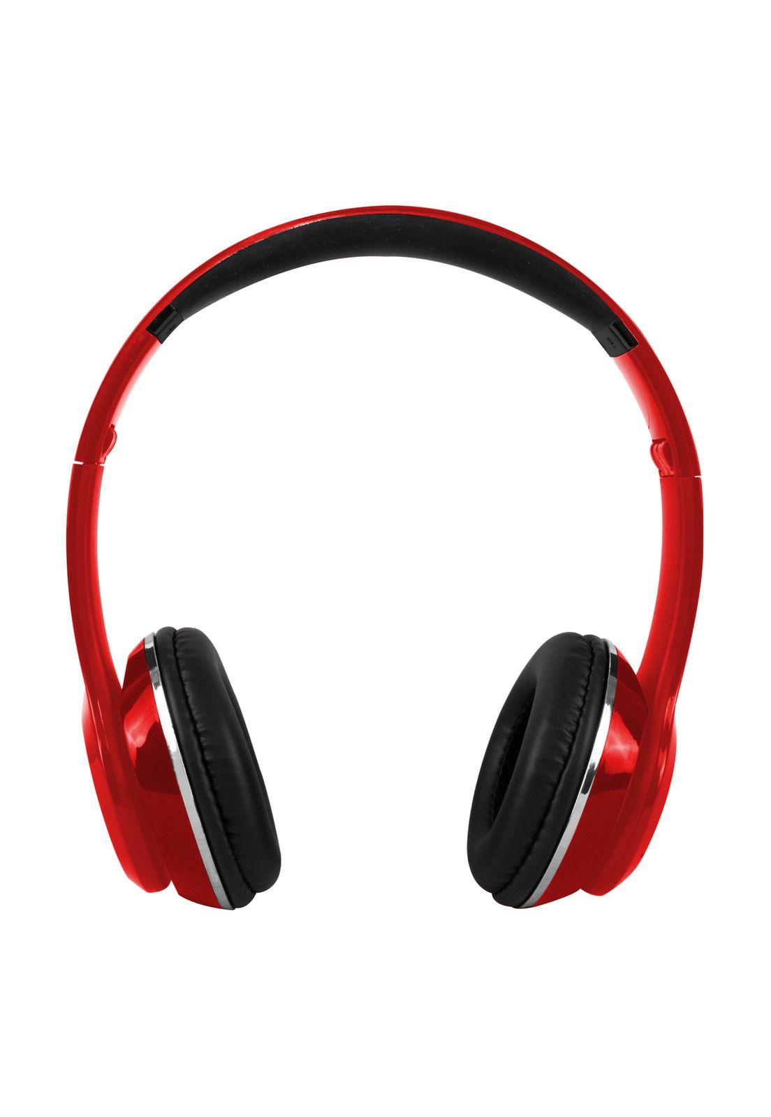 Audífono Bluetooth Plegable Radio FM/SD/ Monster 725 Rojo-1