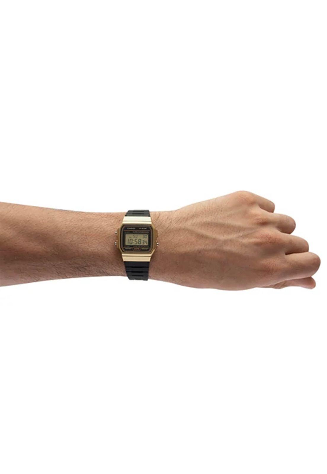 Reloj Casio Gold Black Digital Unisex F-91Wm-9Adf-2