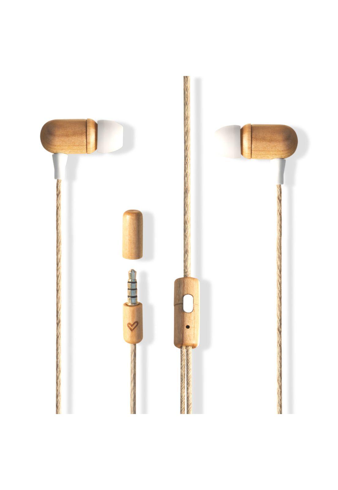 Audífonos de Madera Energy Sistem ECO Cherry Wood Jack 3.5mm-7