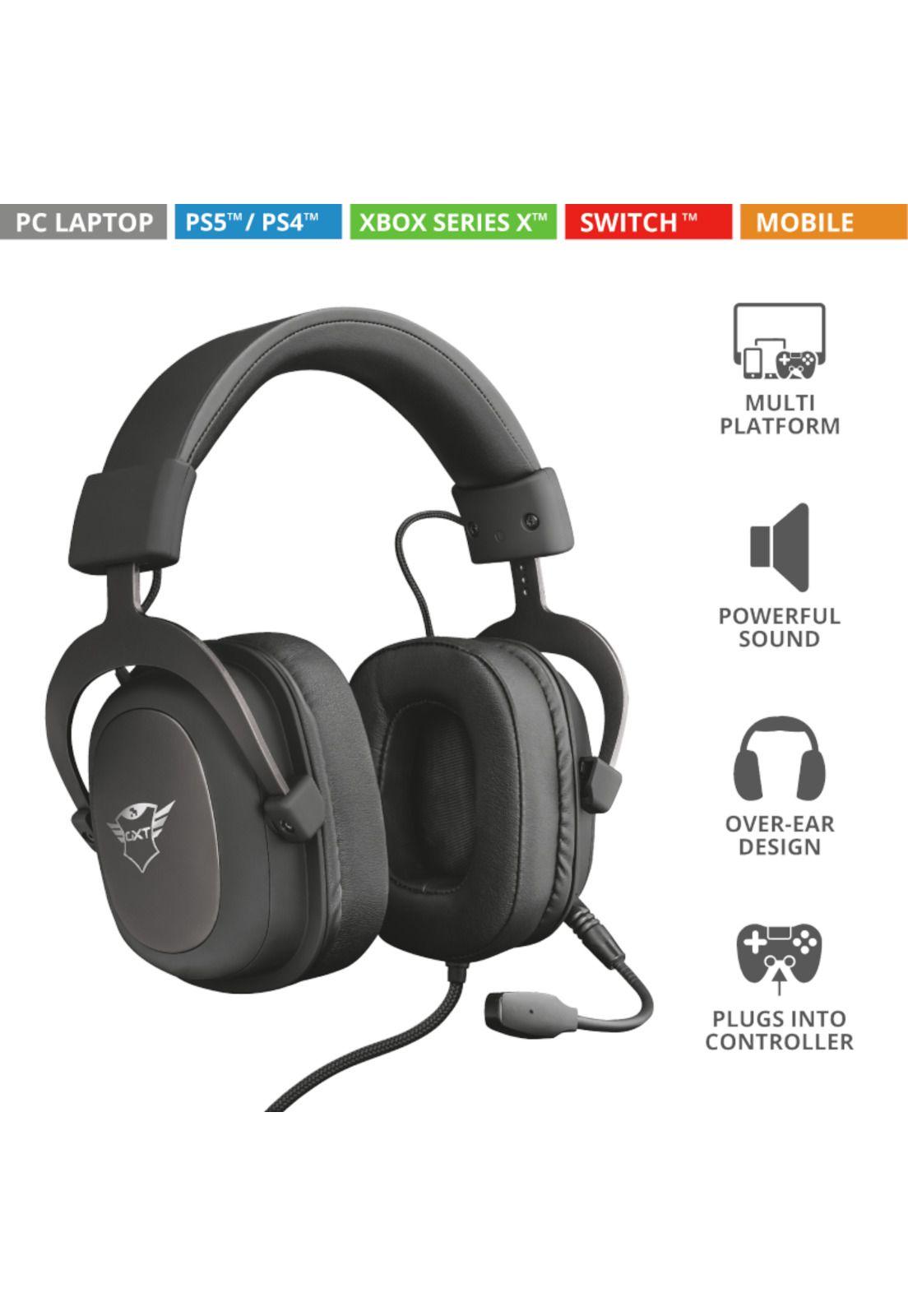 Audifonos Gamer Trust Zamak Gxt 414 Multiplataformas 53mm-8
