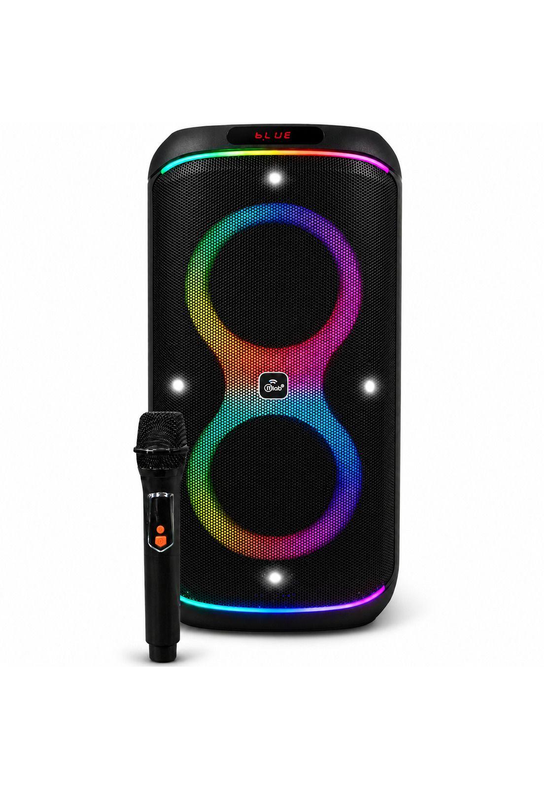 Parlante Karaoke 6" Flaming Party Bass Black MicWireless 45W-4