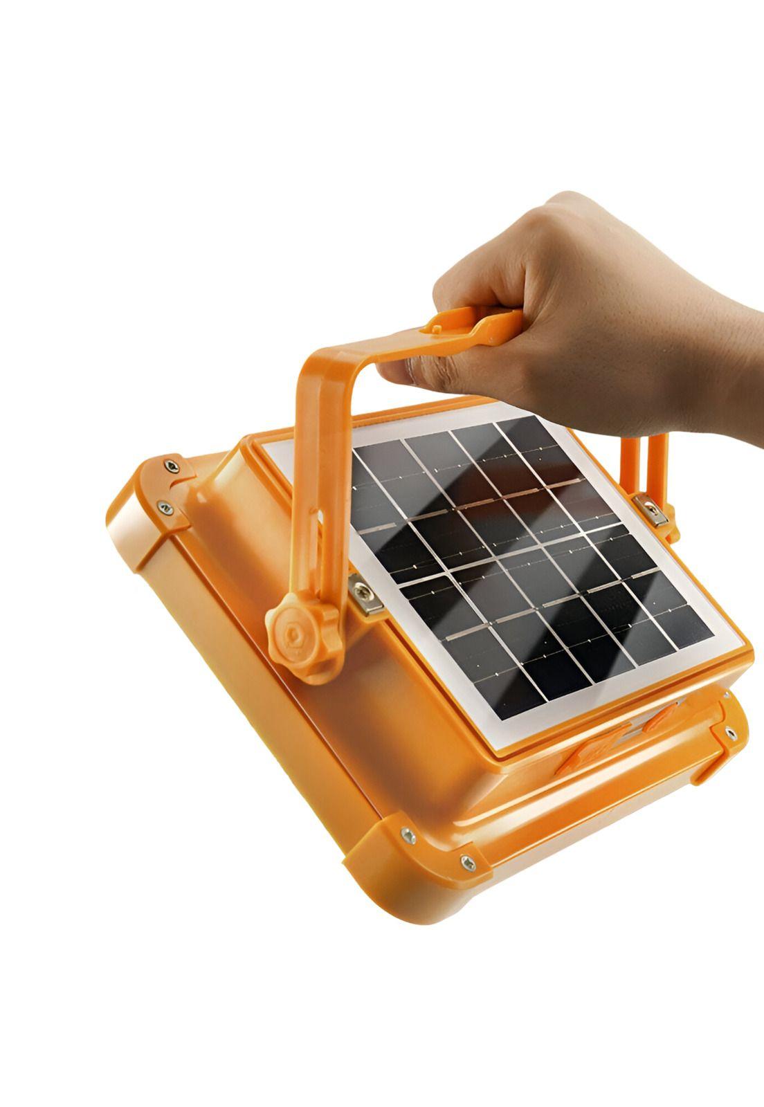 Foco Solar Portátil 100W + Cargador de Smartphone USB 175096-4