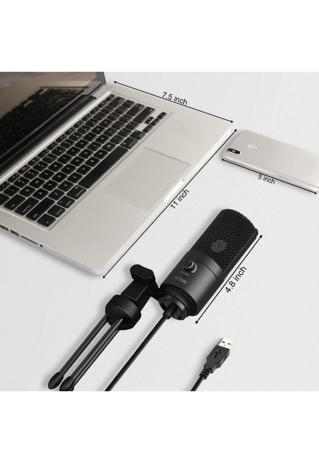 Micrófono Condensador USB Multiplataformas Fifine K669BK Pro-7