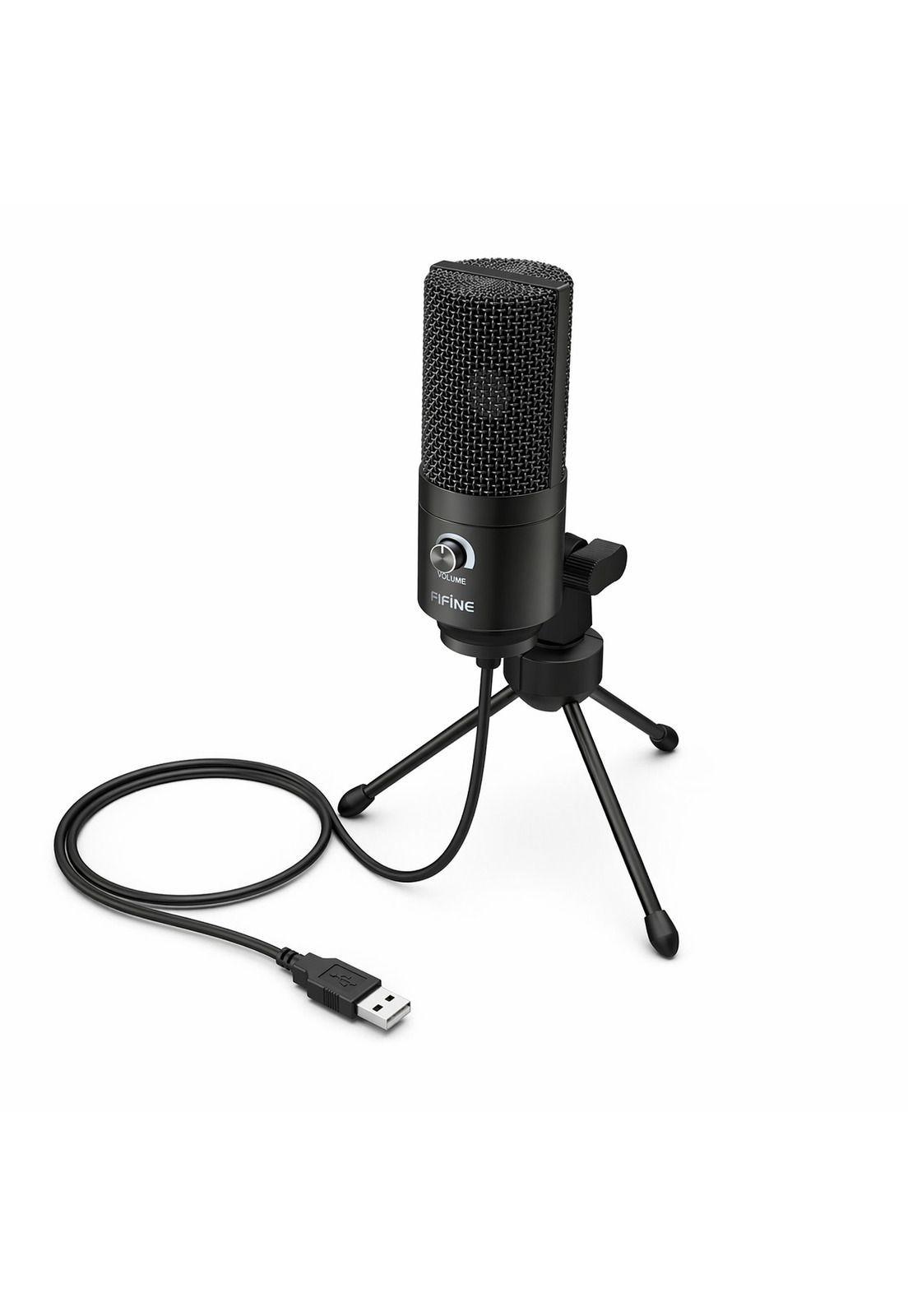Micrófono Condensador USB Multiplataformas Fifine K669BK Pro-2