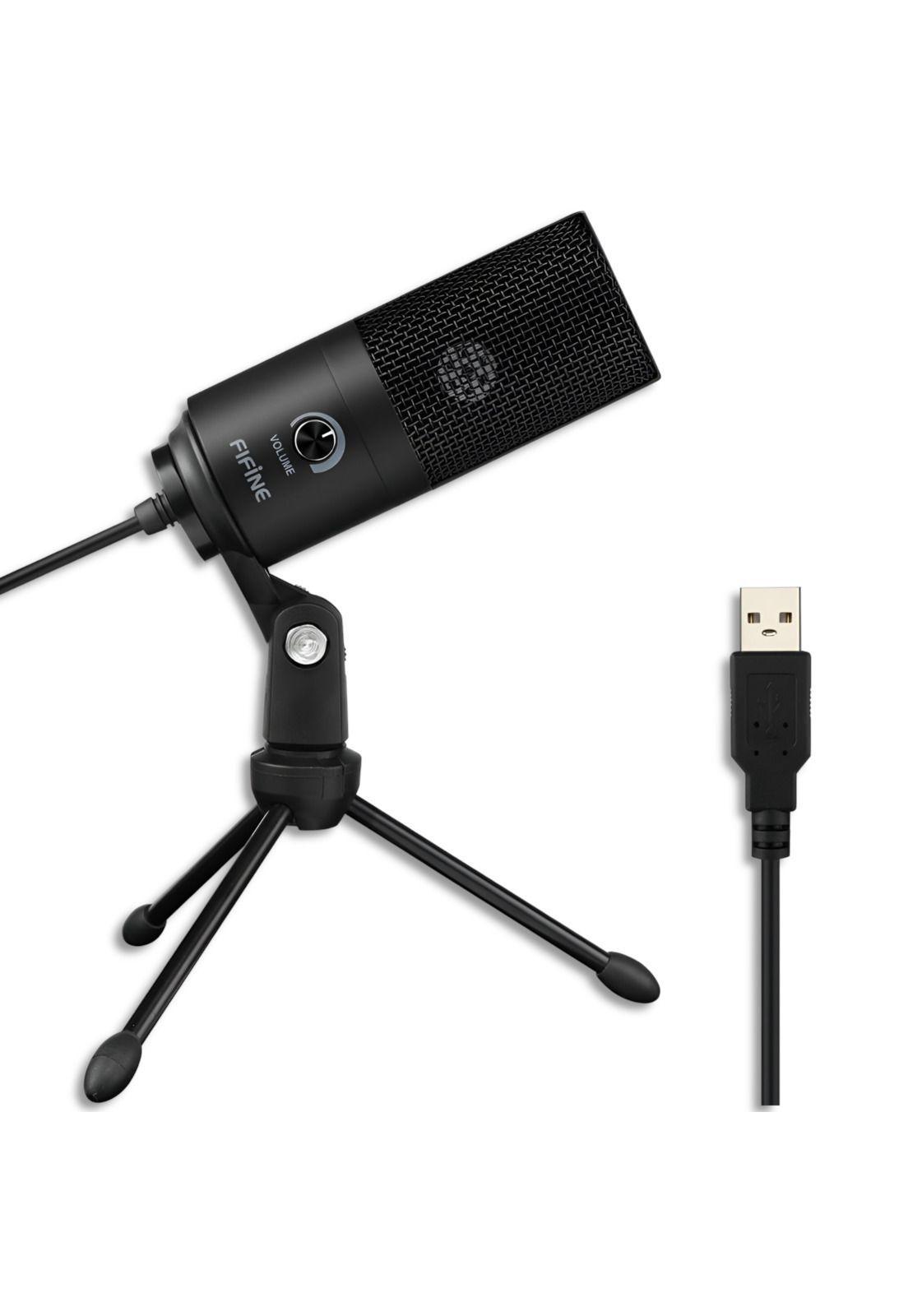 Micrófono Condensador USB Multiplataformas Fifine K669BK Pro-3
