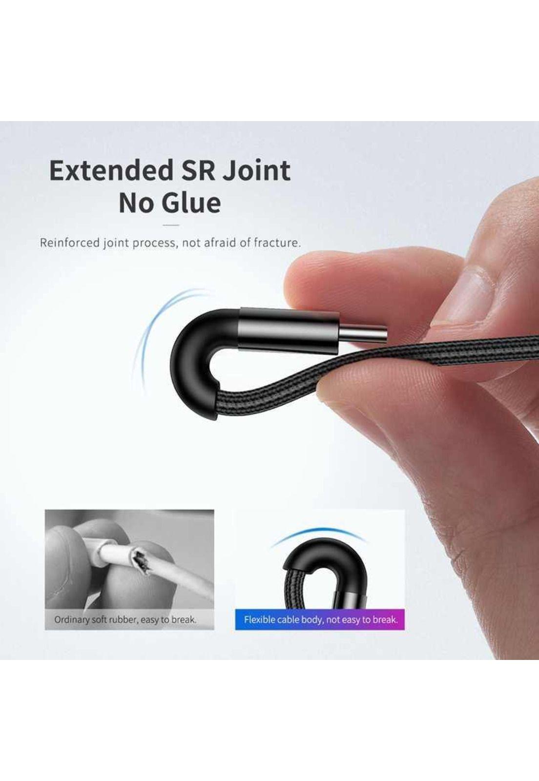 Cable De Datos Type-C a Type-C 3M Acordonado High Power 3A-2