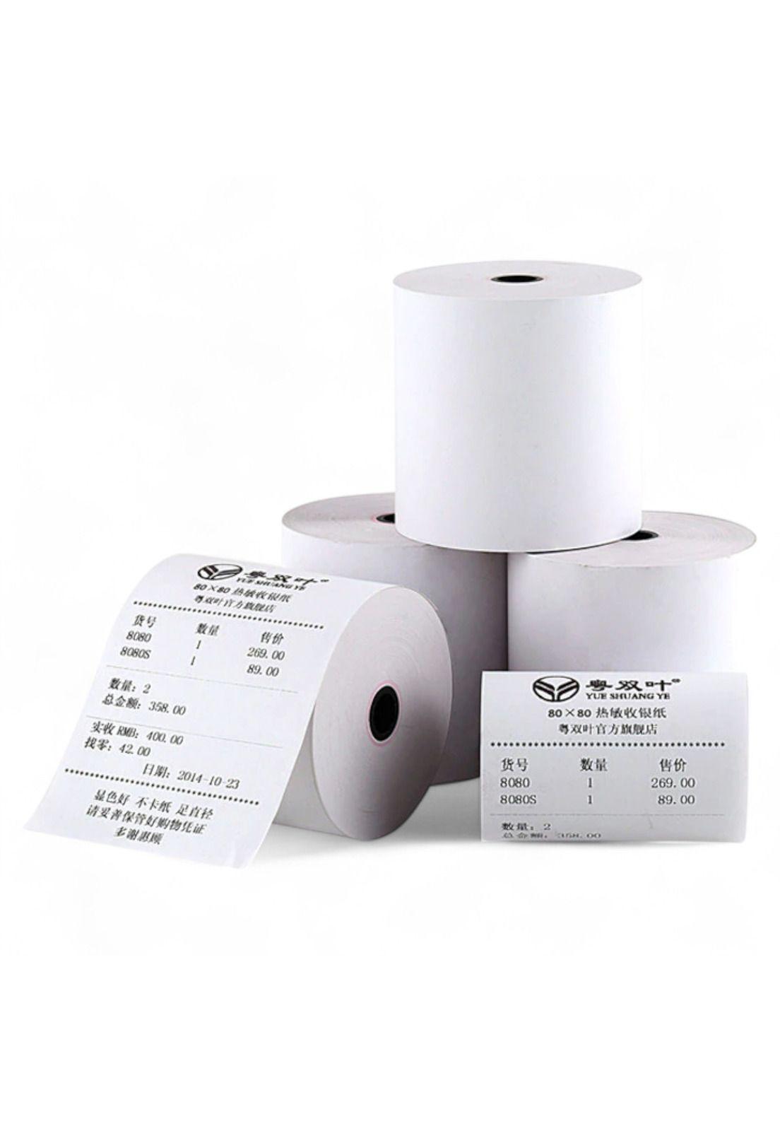 Rollo Térmico 80X80mm (Pack 10 Unidades) Premium Quality 59G-4