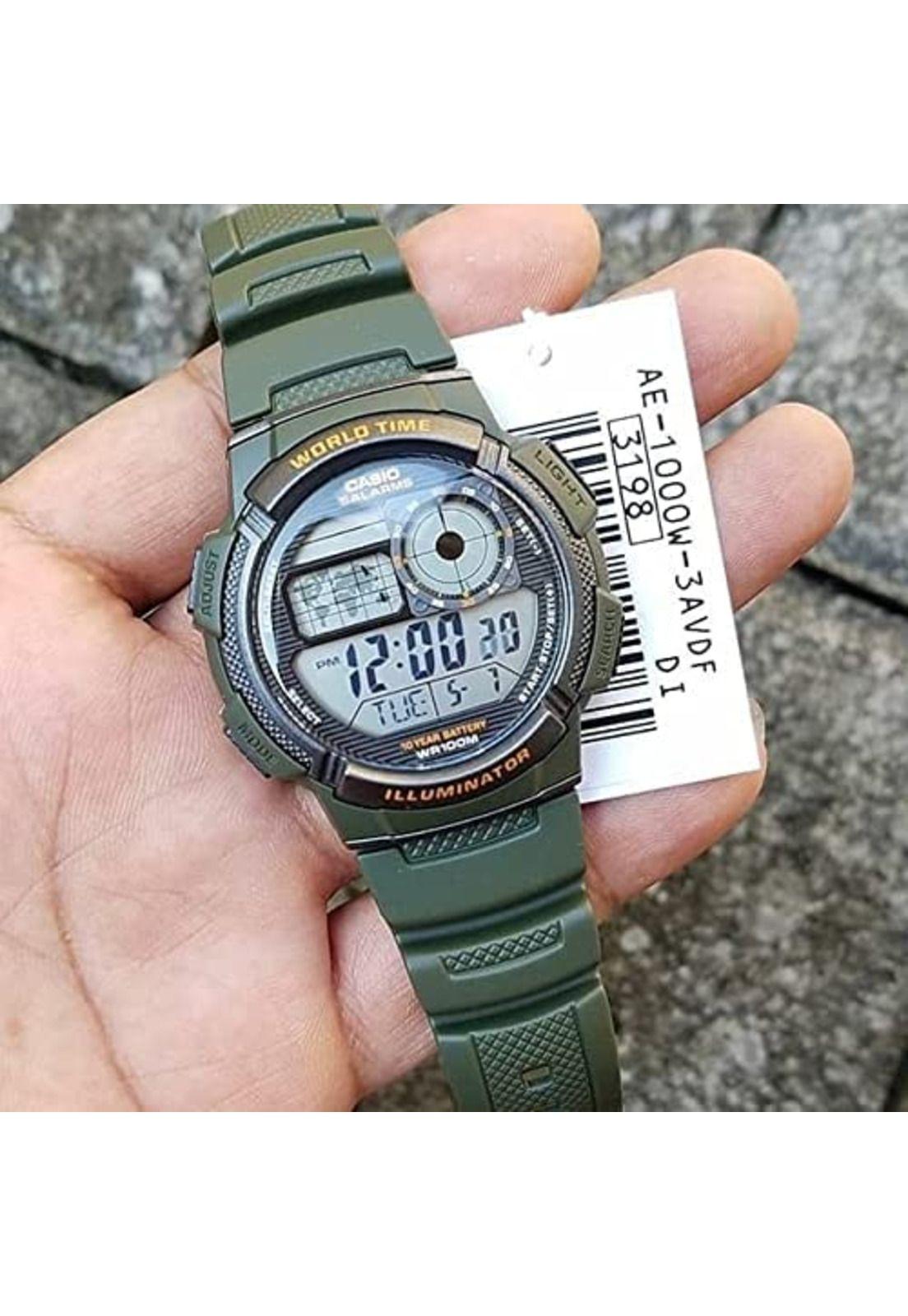 Reloj de Hombre Casio Musgo AE-1000W-3AVDF Classic Style-2