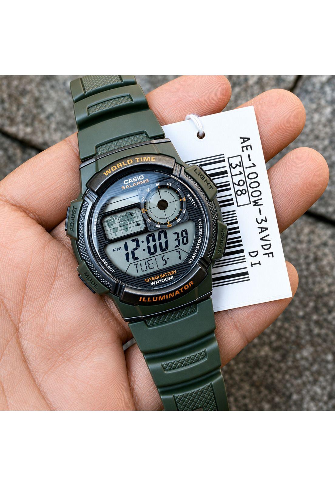 Reloj de Hombre Casio Musgo AE-1000W-3AVDF Classic Style-5