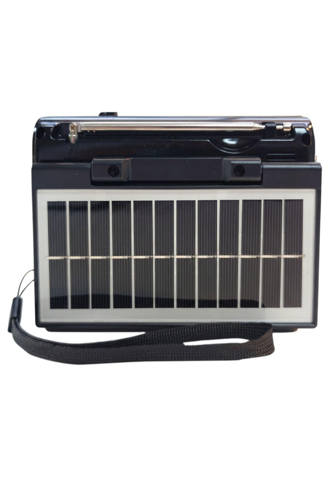 Radio Solar Recargable Multibanda AM/FM/ SW/MP3/SD/ Linterna-3