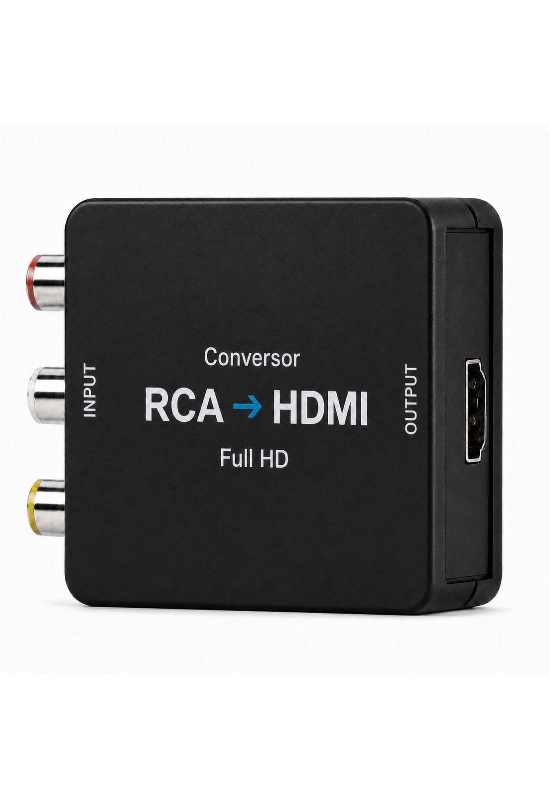 Conversor de Entrada RCA a Salida HDMI Full HD 1080p-1