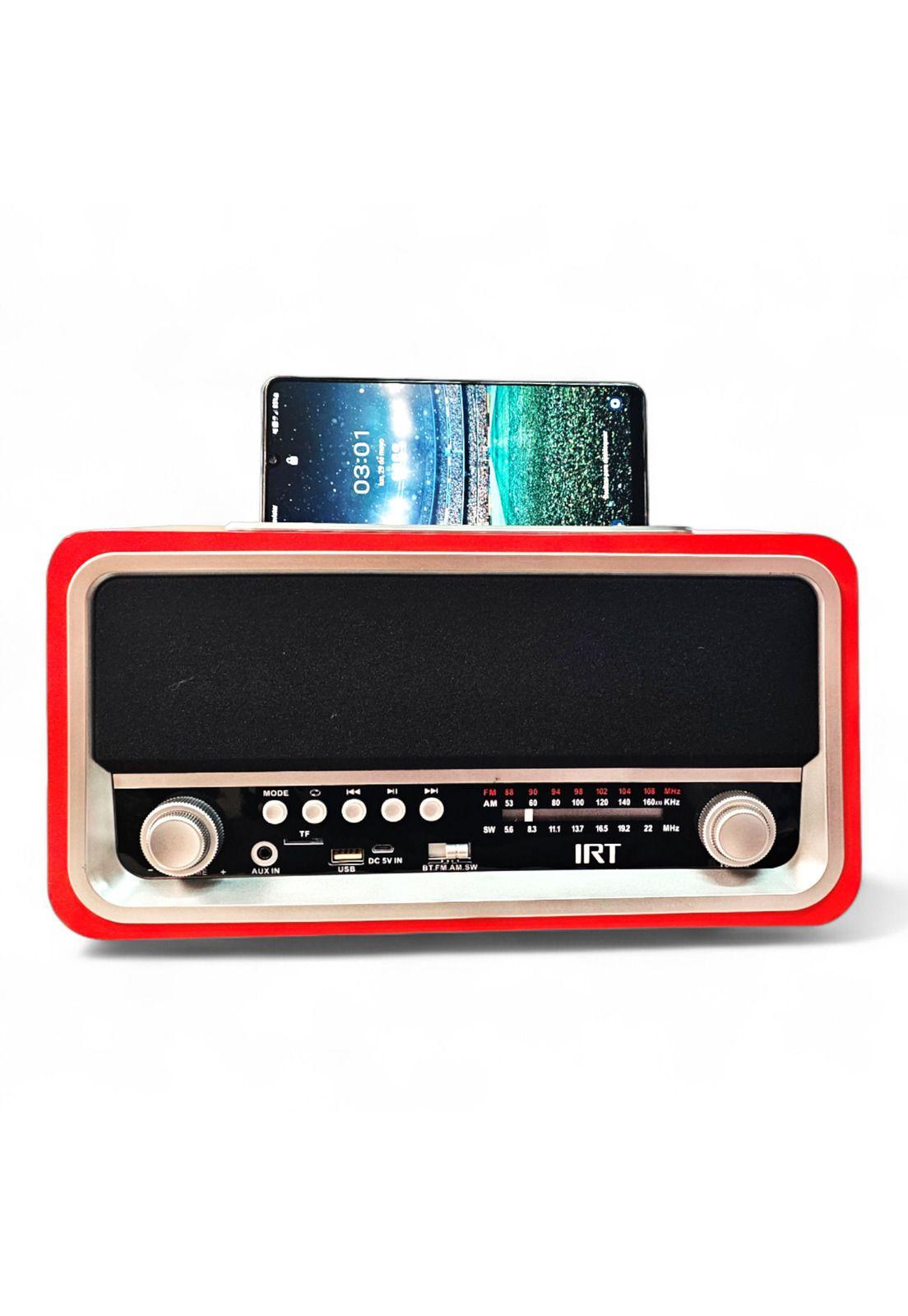 Radio Retro Vintage IRT Bluetooth /AM /FM Recargable RETRO06-6