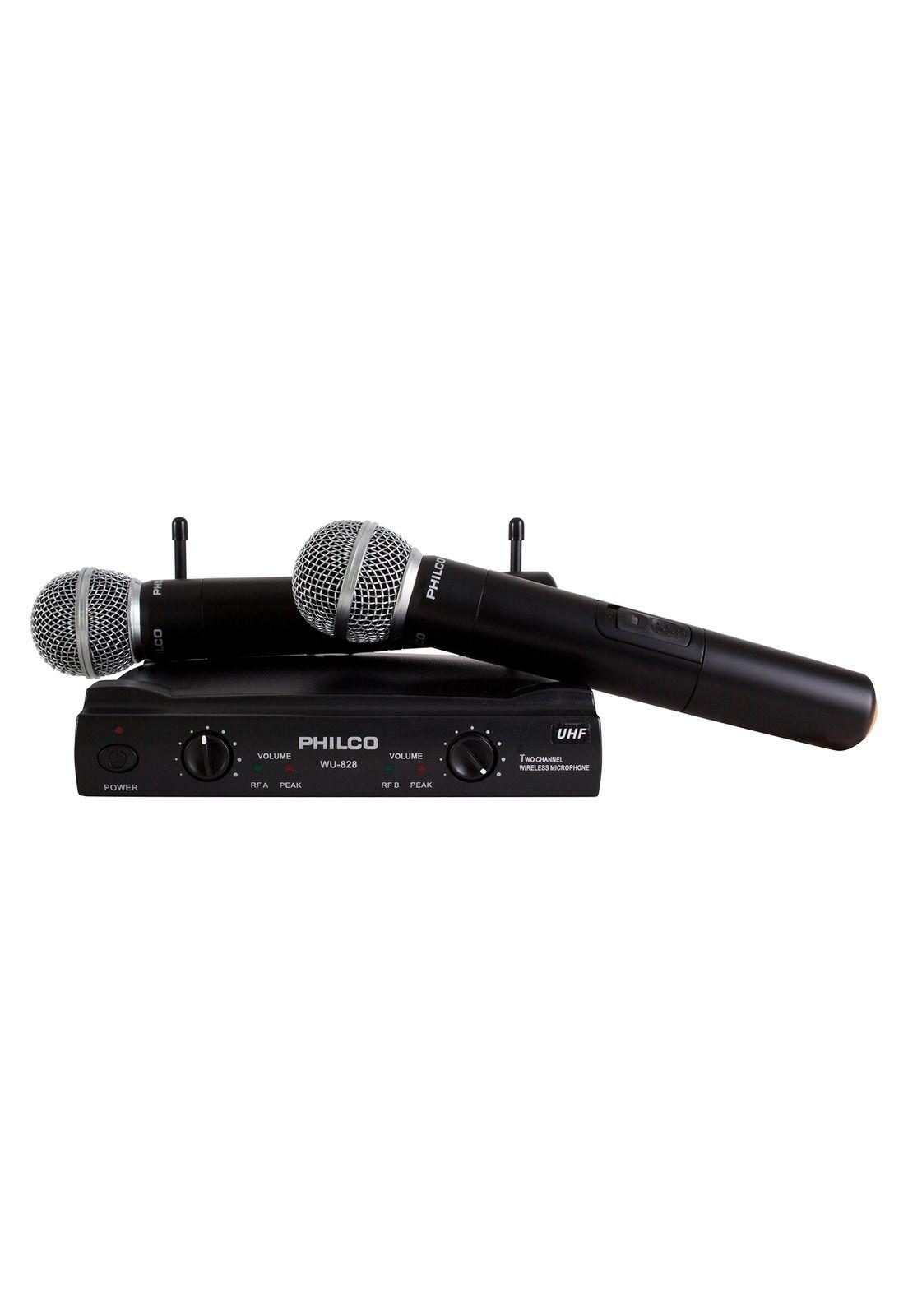 Kit de Micrófonos Inalámbricos UHF Profesionales WU-828 HD-3