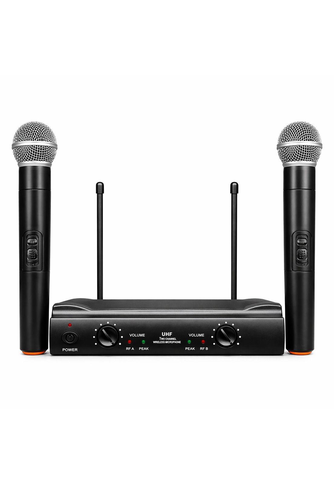 Kit de Micrófonos Inalámbricos UHF Profesionales WU-828 HD-0