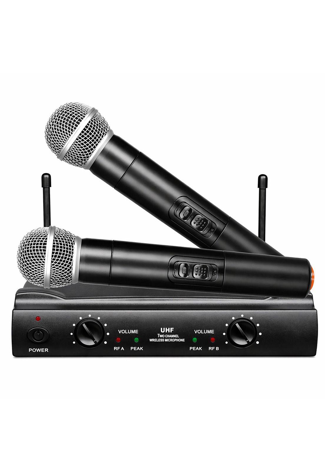 Kit de Micrófonos Inalámbricos UHF Profesionales WU-828 HD-1