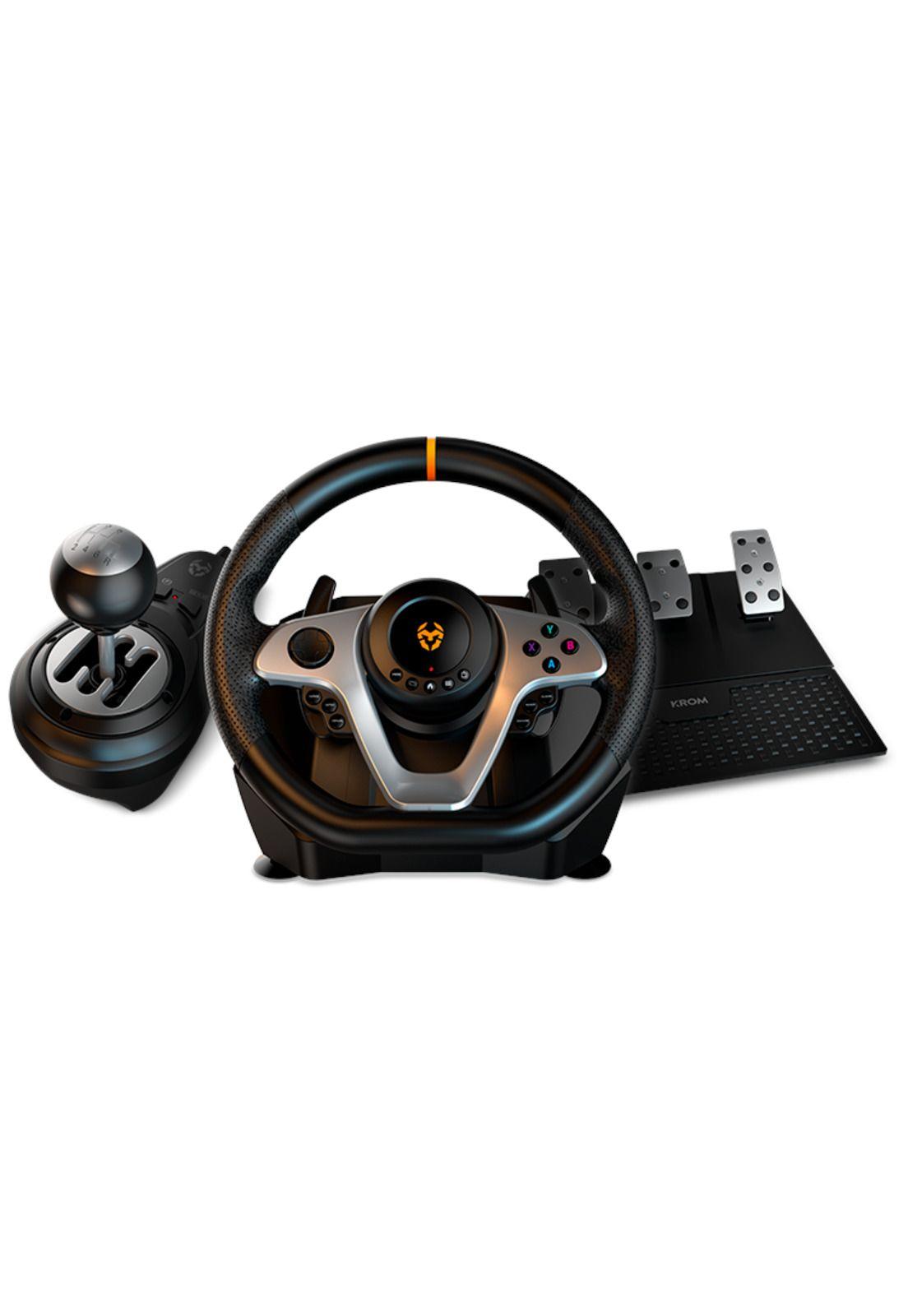 Kit Gaming Volante + Acelerador + P.Cambios Krom K-WHEEL PRO-0