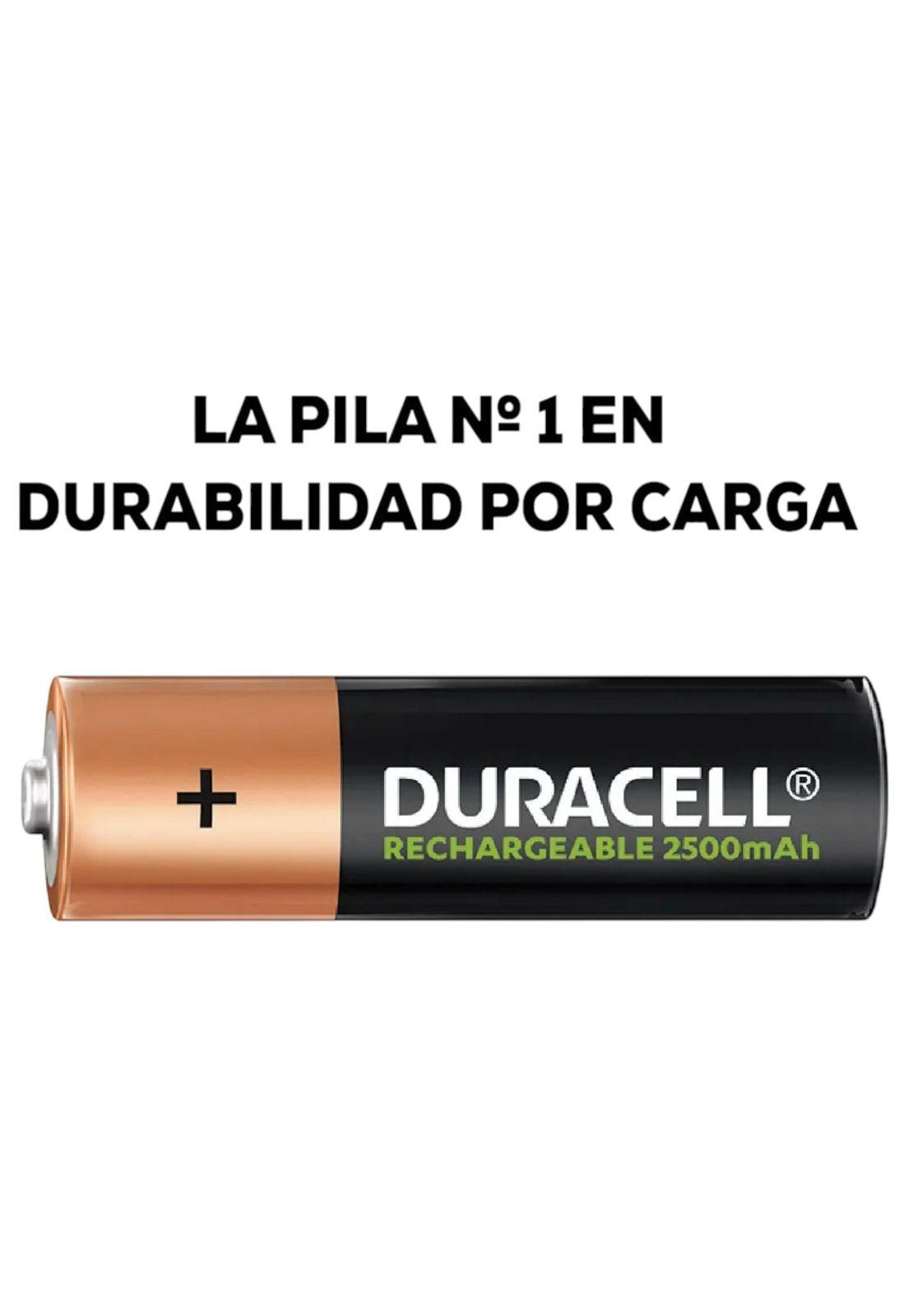 Cargador de Pilas Duracell  + 4 Baterías A A Recargables-4