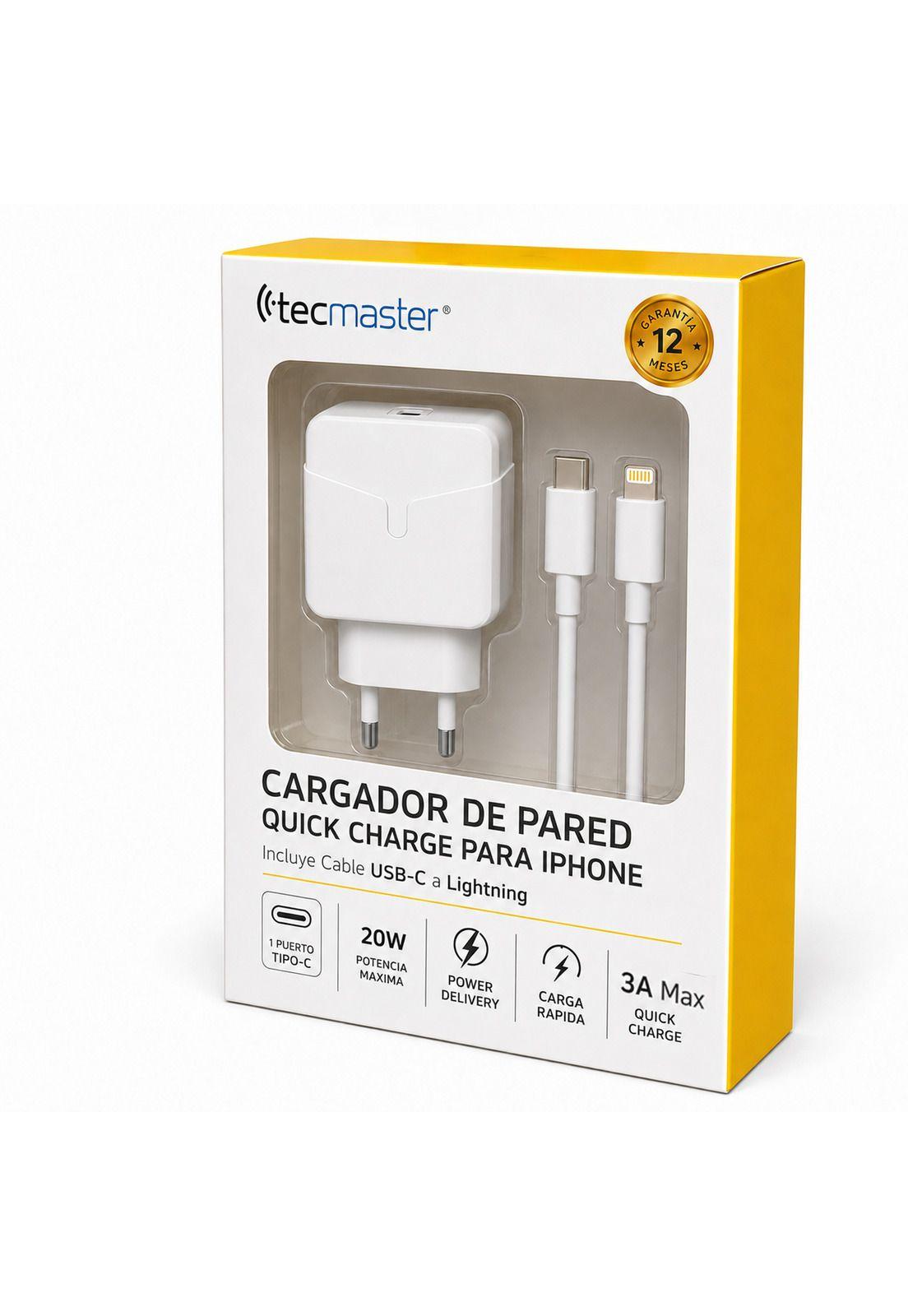 Cargador Para Iphone de Carga Rápida con Cable Lightning SEC-5