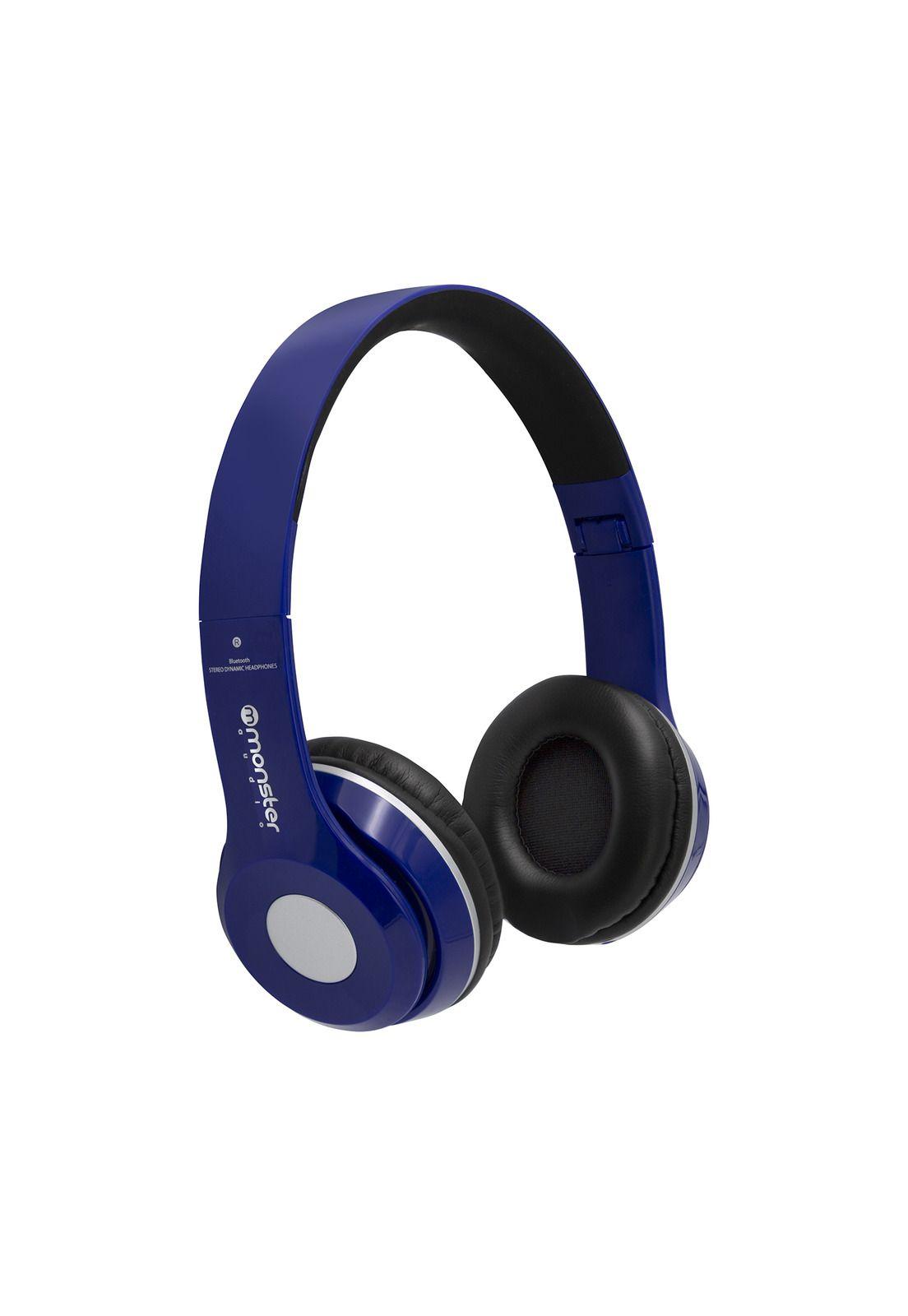 Audífono Bluetooth Plegable Radio FM/SD/ Monster 725 Azul-0