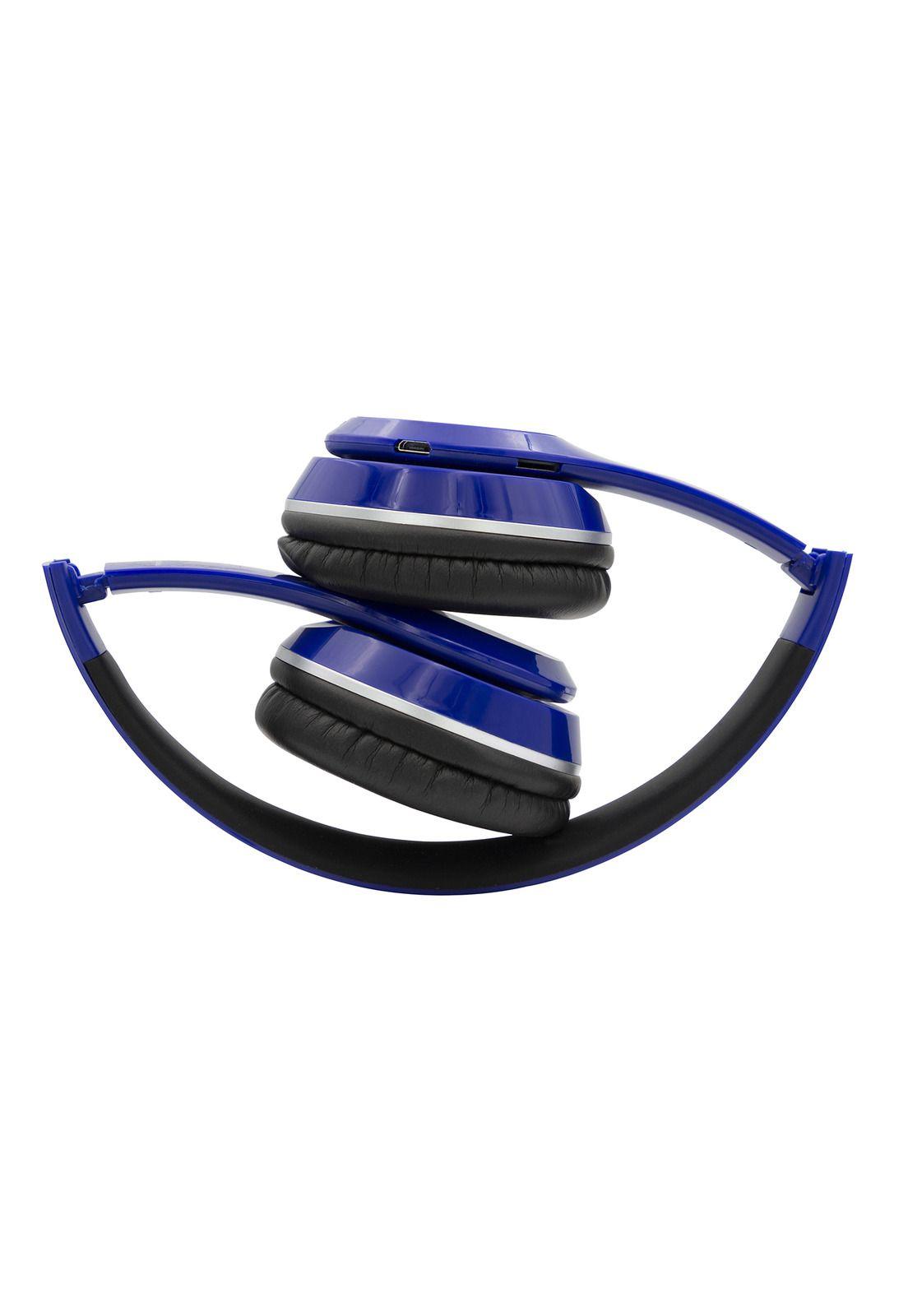 Audífono Bluetooth Plegable Radio FM/SD/ Monster 725 Azul-2