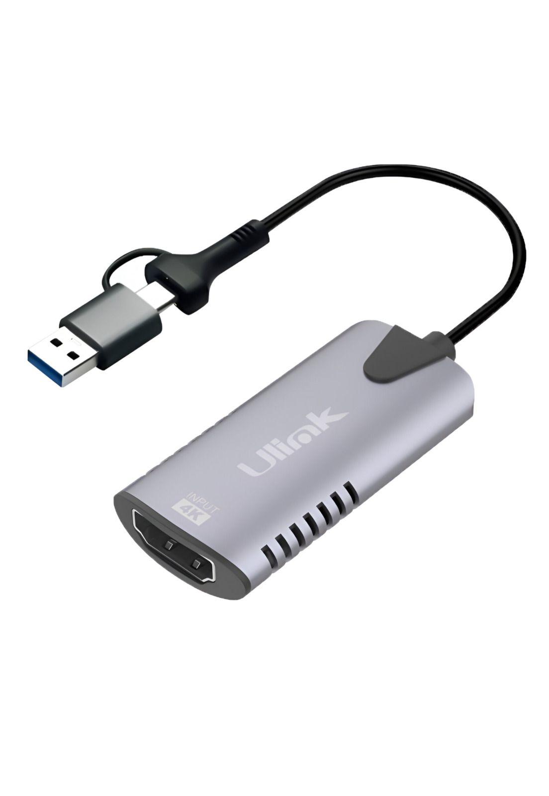 Tarjeta Capturadora de Video 4K HDMI a USB + USB-C  UL-ADV2-1