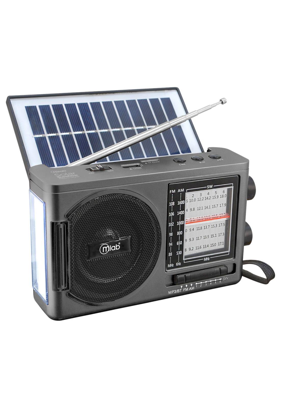 Radio Solar Recargable AM FM/ SW/ TF/ USB/ BT Retro Sunshine-2