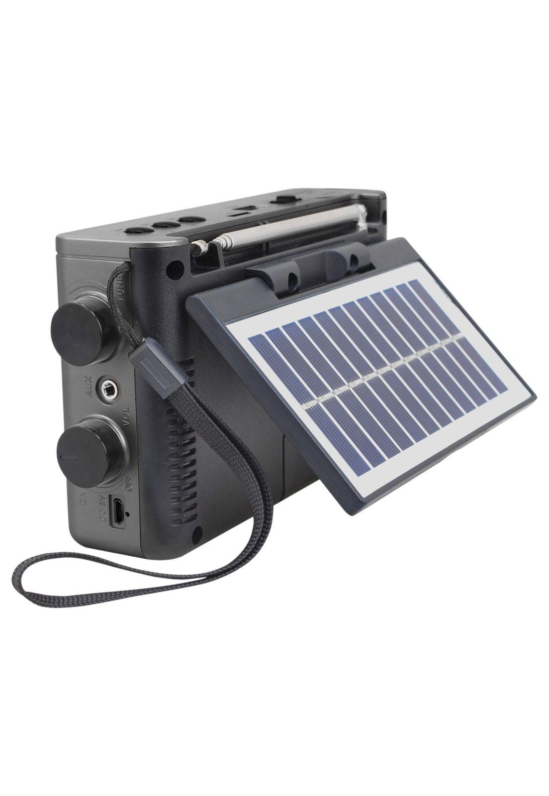 Radio Solar Recargable AM FM/ SW/ TF/ USB/ BT Retro Sunshine-3