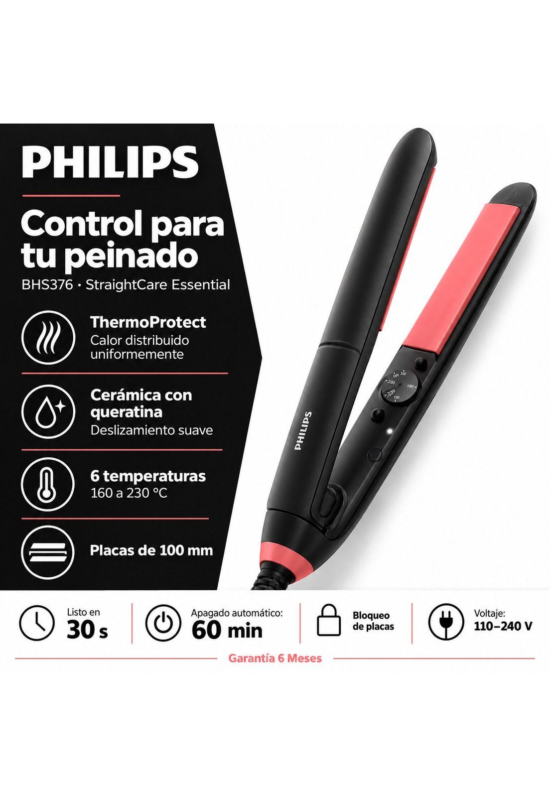 Alisador de Cabello Philips Perfect Control Frizz BHS376-7