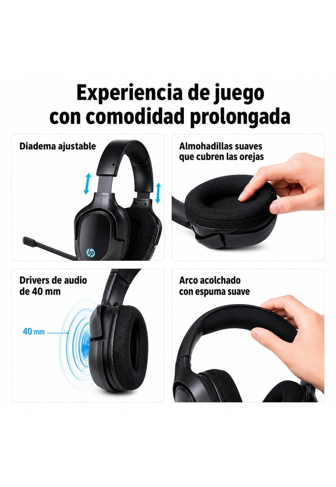 Audífonos HP Multiplataformas H220S Grafito Jack 3.5mm-5
