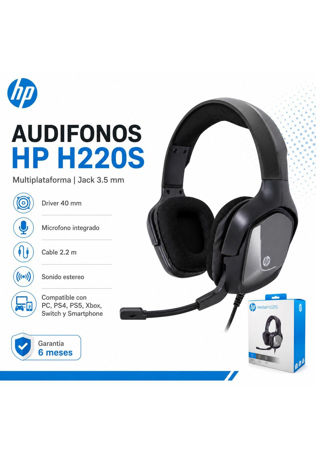 Audífonos HP Multiplataformas H220S Grafito Jack 3.5mm-6